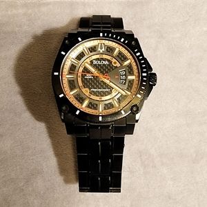 [»Sold«] Bulova Men's 98B143 Precisionist Charcoal Grey Dial Bracelet Watch